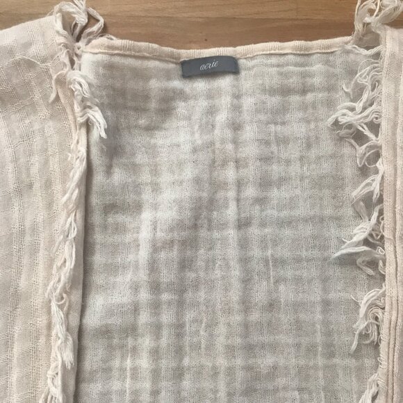 American Eagle AERIE Palm Leaves Beach Cover Up Open Front Kimono One Size - Picture 9 of 16